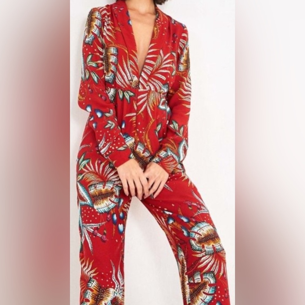 FarmRio Winterleaf Jumpsuit - S - circa. 2019